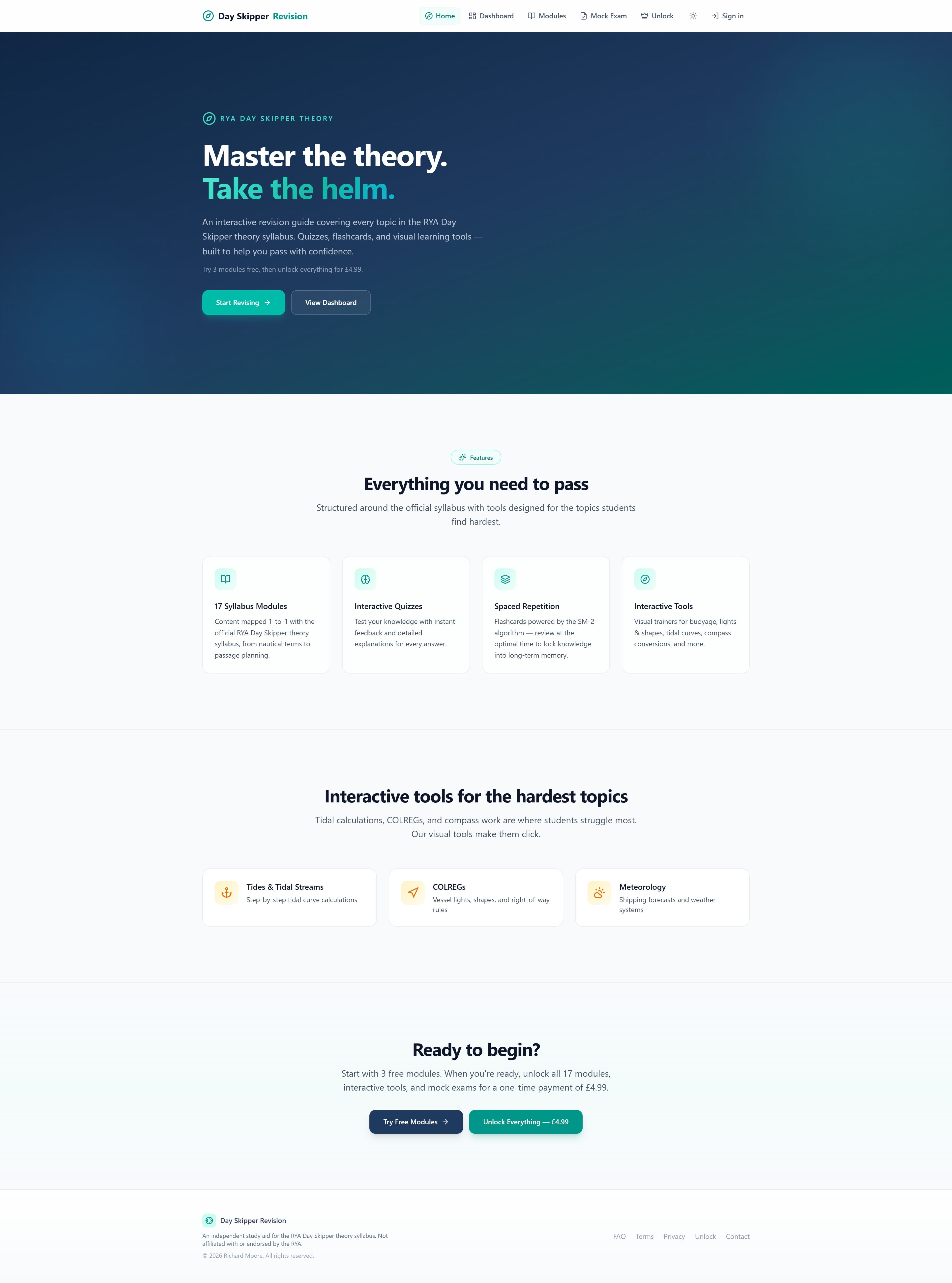 Dayskipper Theory website