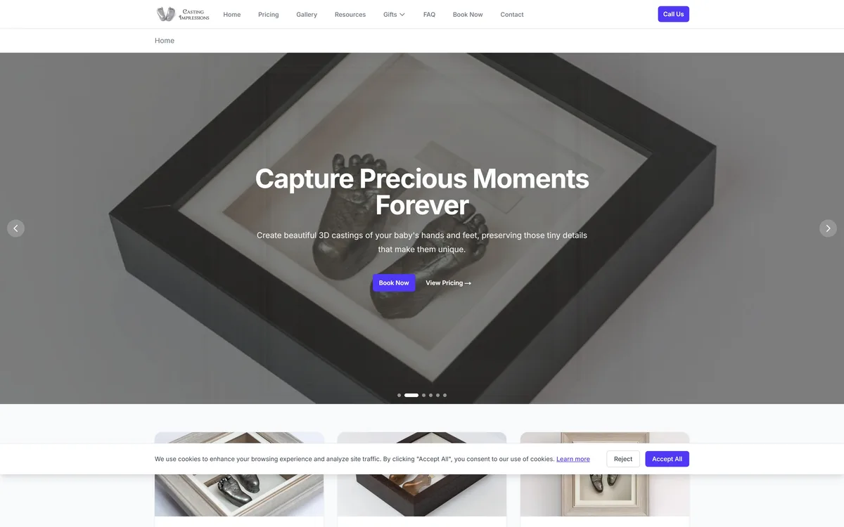 Casting Impressions website