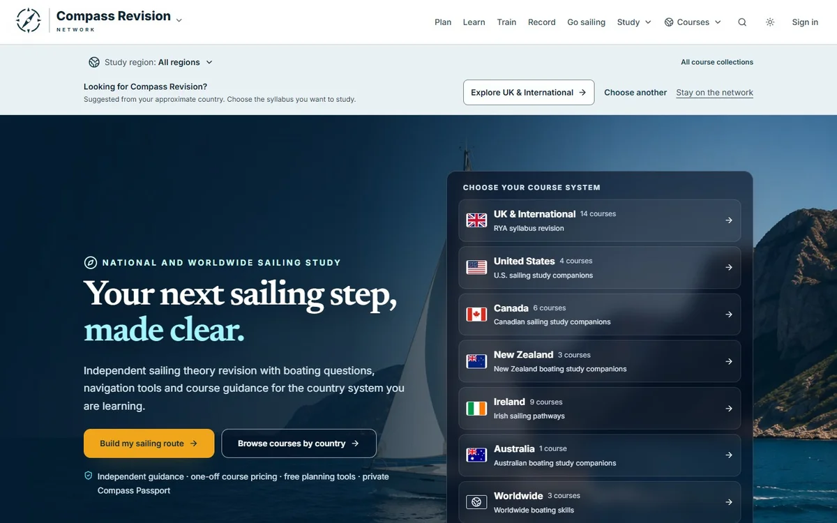 Compass Revision sailing theory and navigation tools