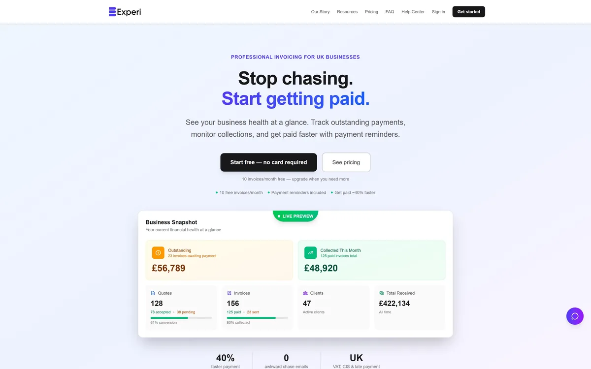 Experi website