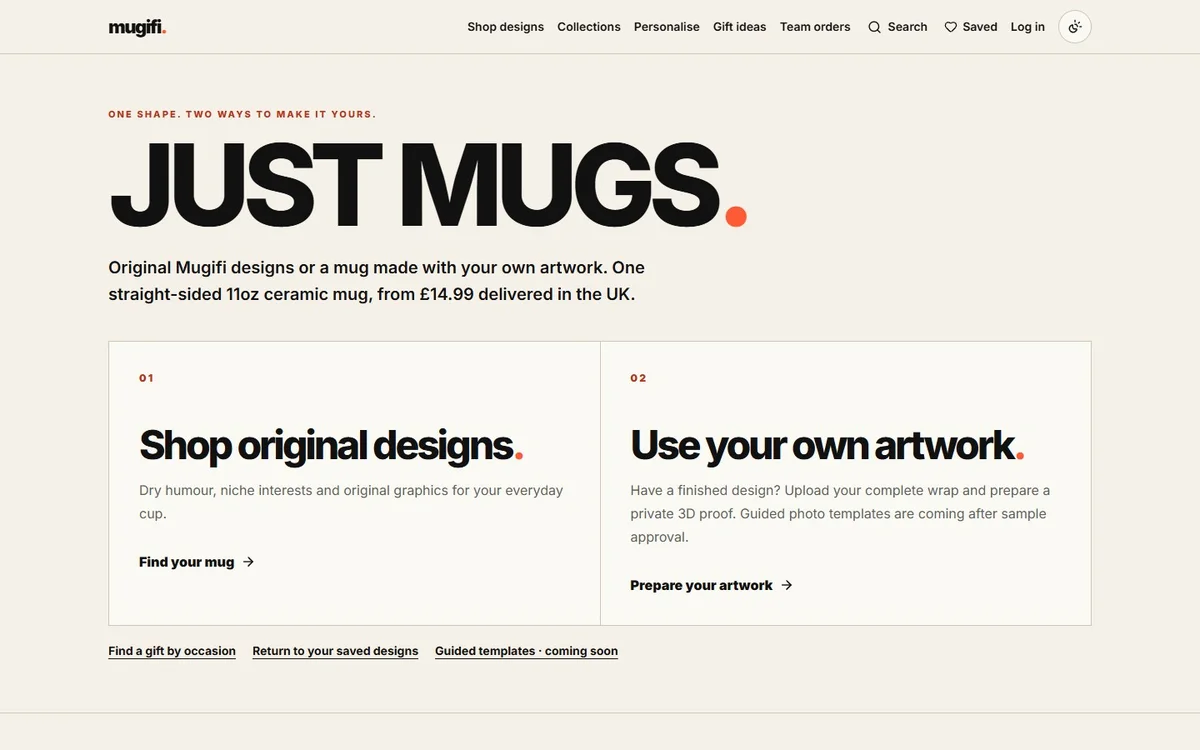Mugifi personalised photo mugs and original designs